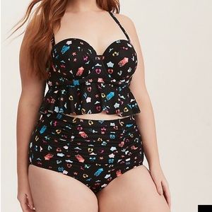 Torrid peplum bikini top